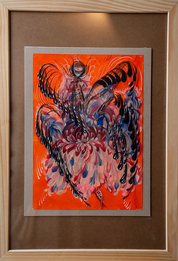 Image of Створення Птахів by Kateryna Kostiuk, size: 20*30, Живопис medium, part of the Чисте Мистецтво series, priced at €120